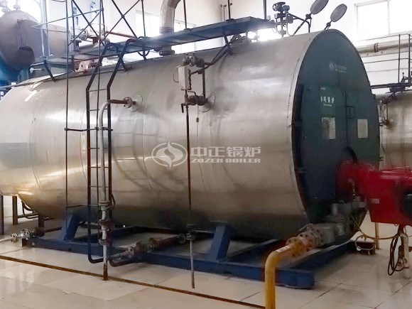 信阳医院6吨、4吨WNS冷凝式燃气蒸汽锅炉项目
