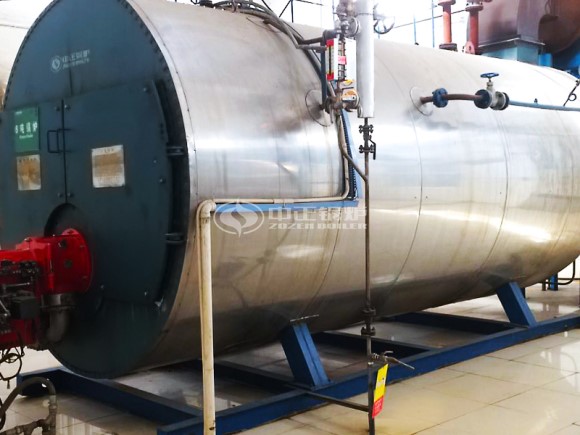 河南制药20吨SZS冷凝式燃气蒸汽锅炉项目